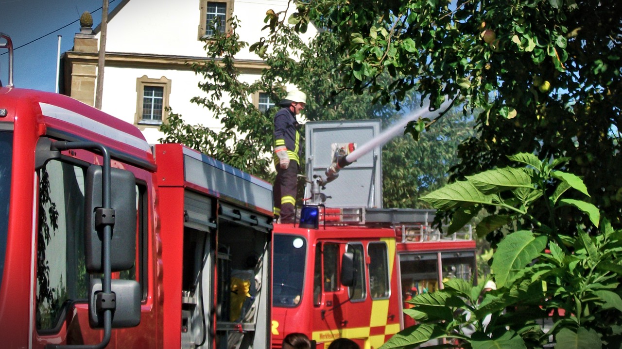 Wasserwerfer der Werkfeuerwehr Fränkische Wasserwerfer der Werkfeuerwehr Fränkische