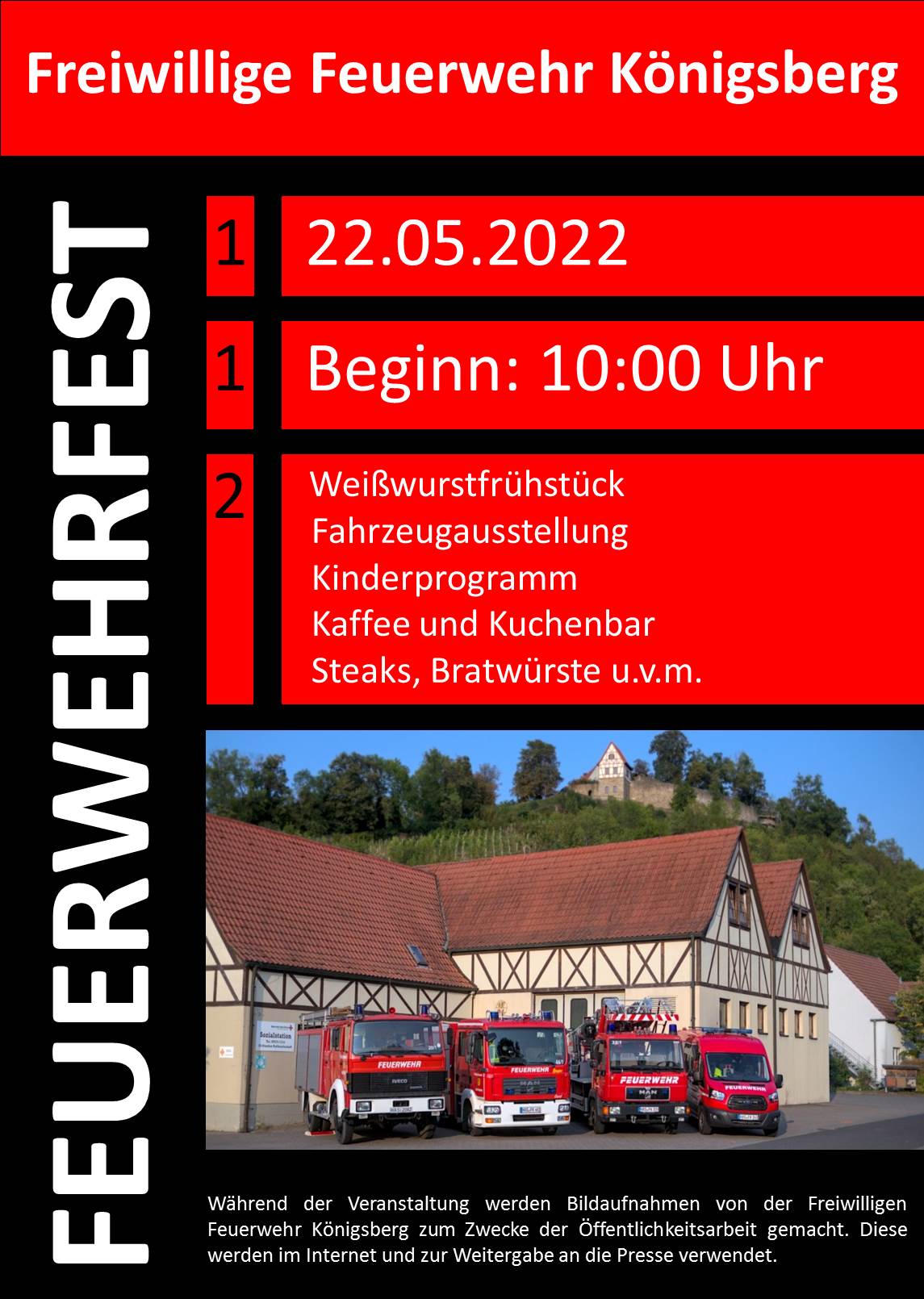 Plakat Feuerwehrfest 2022 Plakat Feuerwehrfest 2022