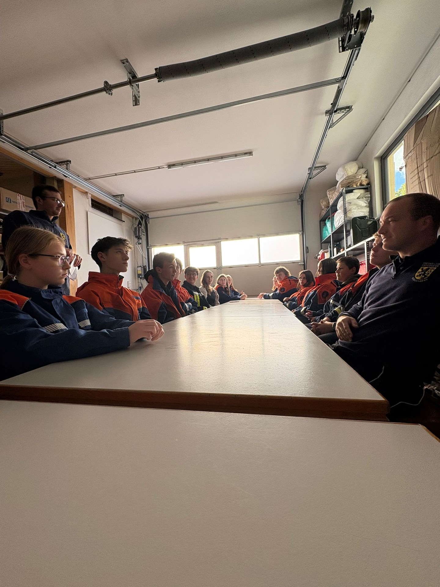 Begrüßung und Besprechung des Tagesablaufs